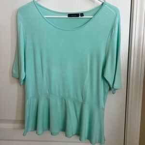 Apt. 9 Women's Light Teal Short Sleeve Top